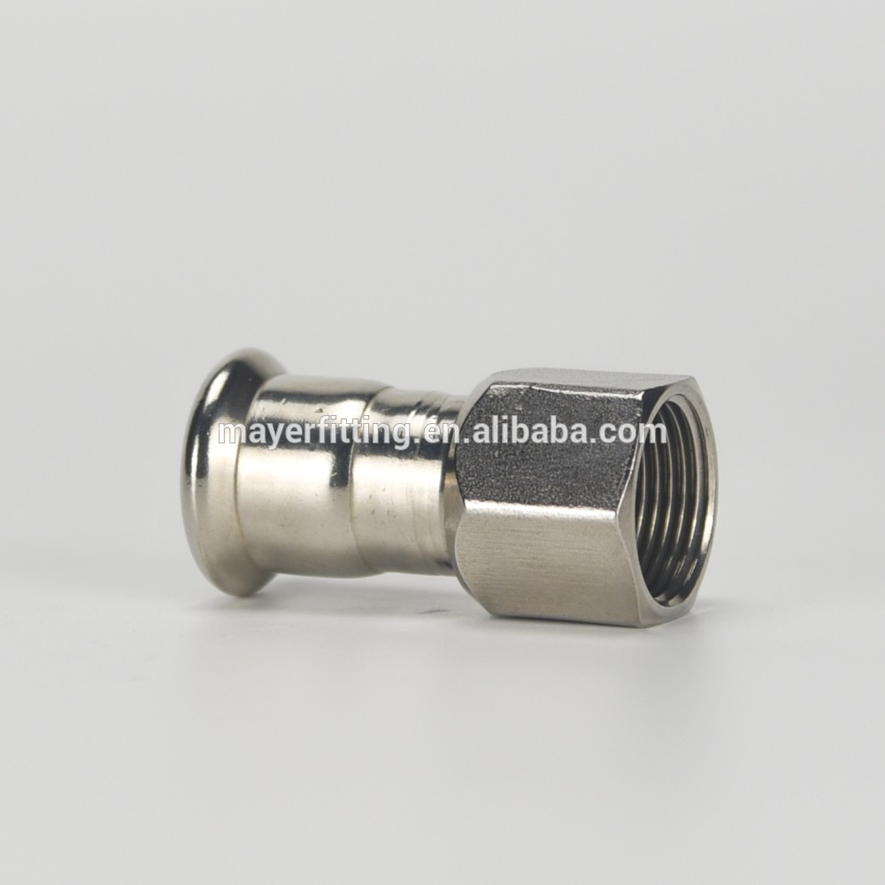 Factory Price 316L Stainless Steel DVGW W534 Press Female Coupling M Profile