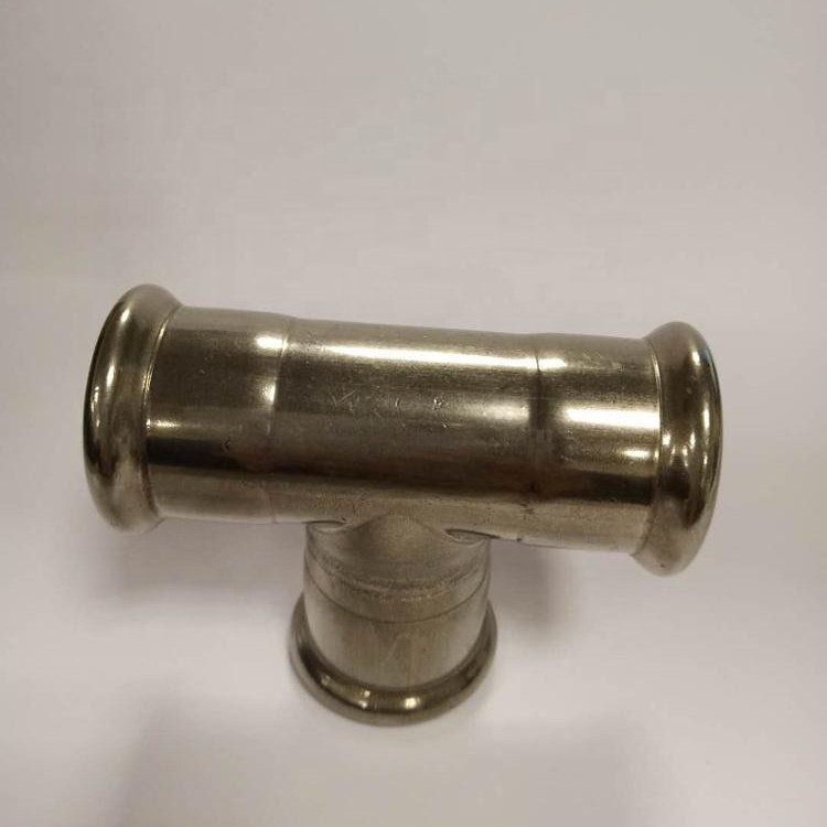 stainless steel tee pipe fitting 3 way with female thread AS3688