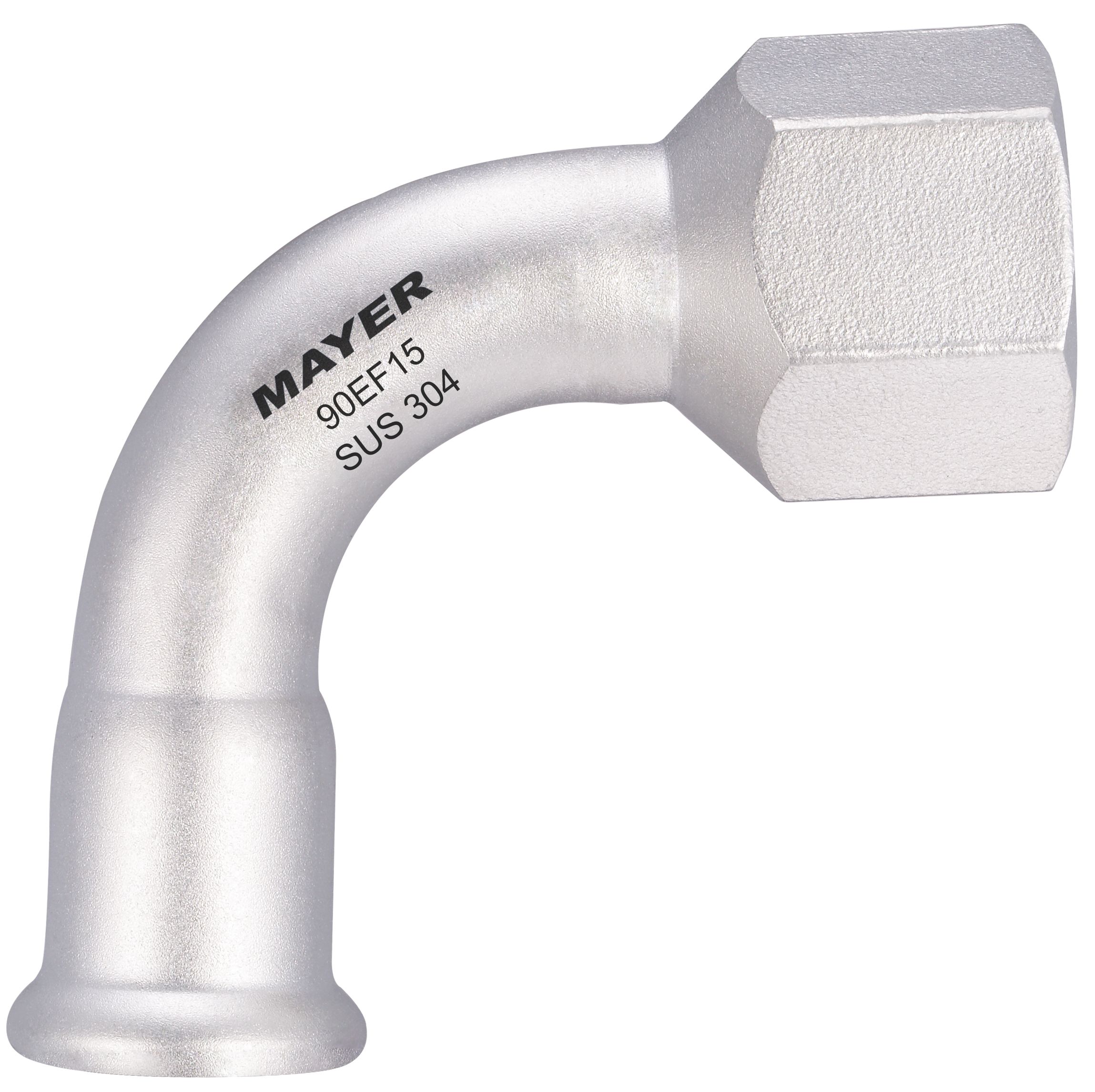 304/316L stainless steel elbow with thread pipe fitting food grade application on drinking water/machinary/construction
