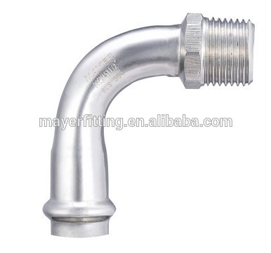 25 years of professional production of health grade stainless steel pipe fittings90 degrees elbow