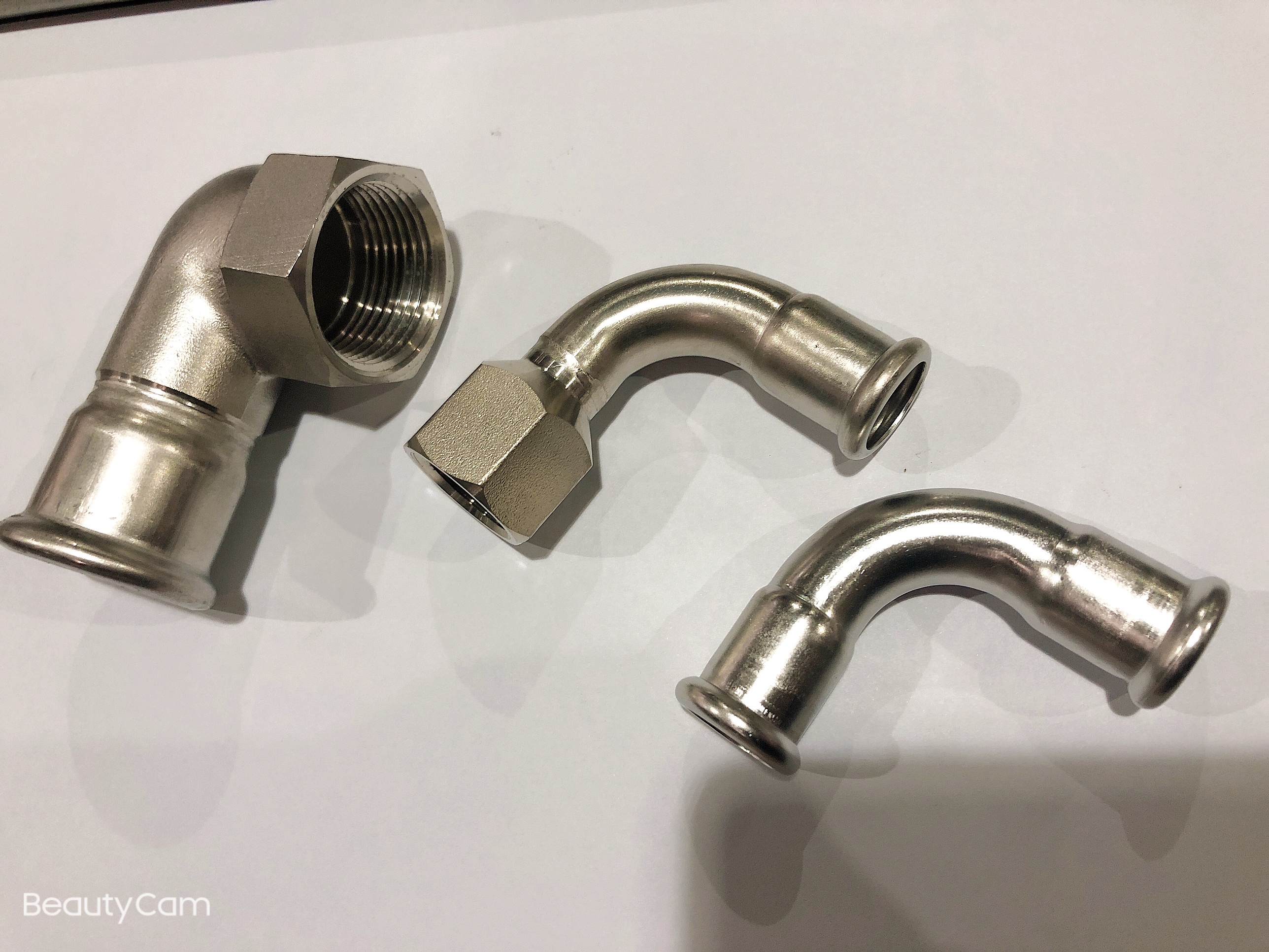 stainless steel short elbow 90 degree thread pipe fitting application on construction or potable water