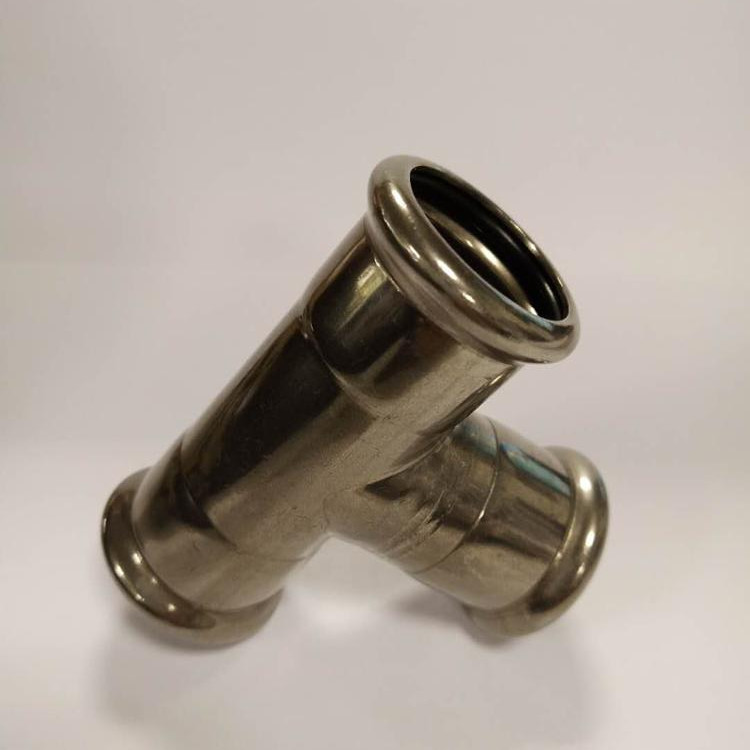 304 or 316L Stainless Steel Pipe Fitting Tee Fitting M Profile