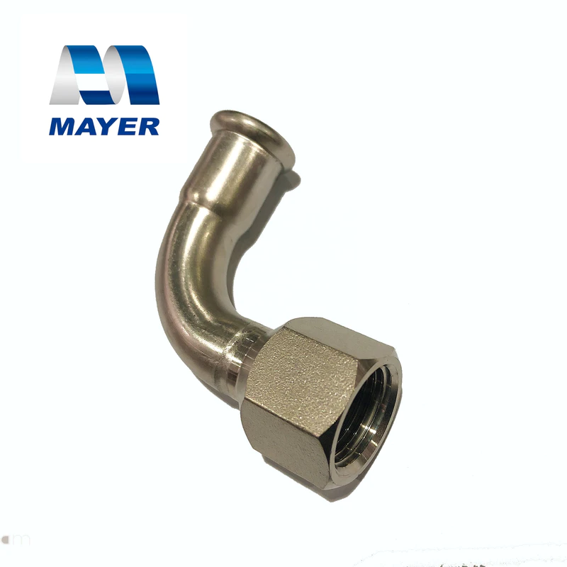 304/316L stainless steel elbow with thread pipe fitting food grade application on drinking water/machinary/construction