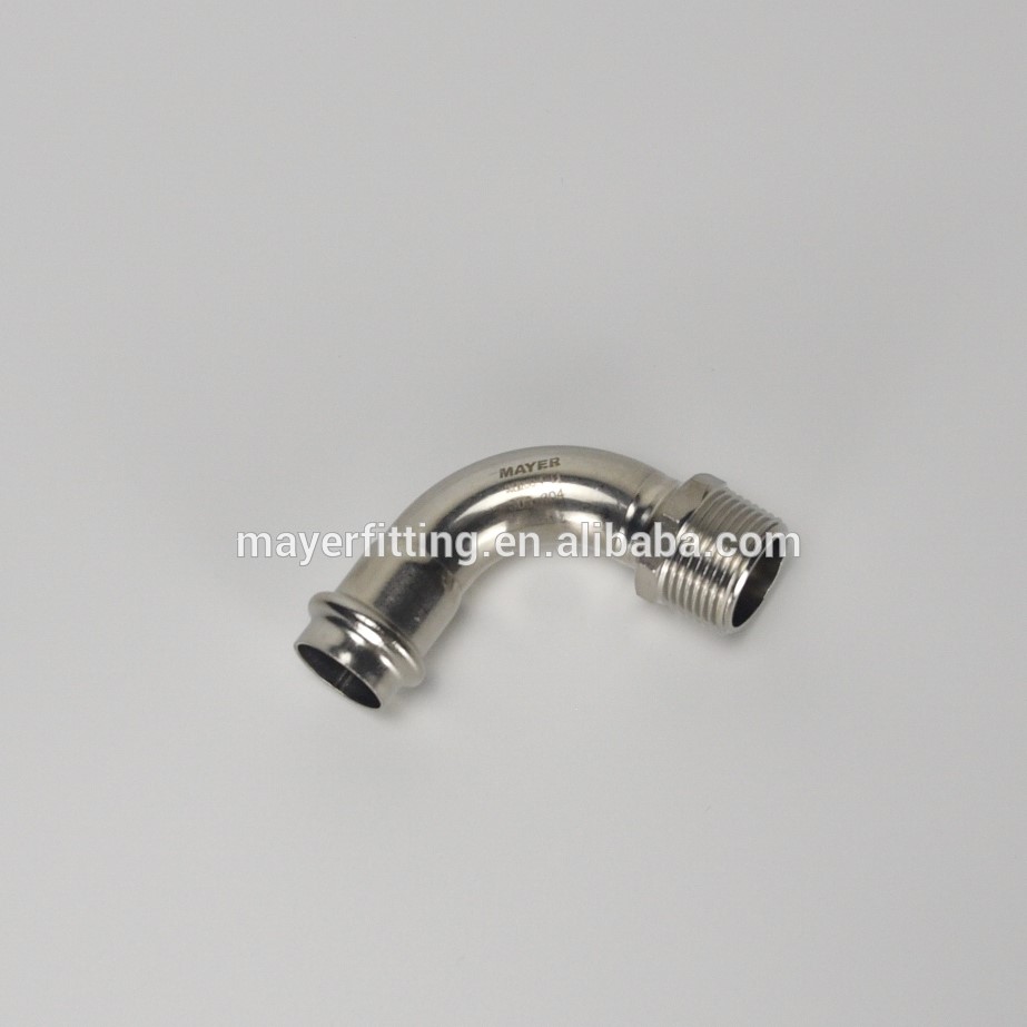 25 years of professional production of health grade stainless steel pipe fittings90 degrees elbow