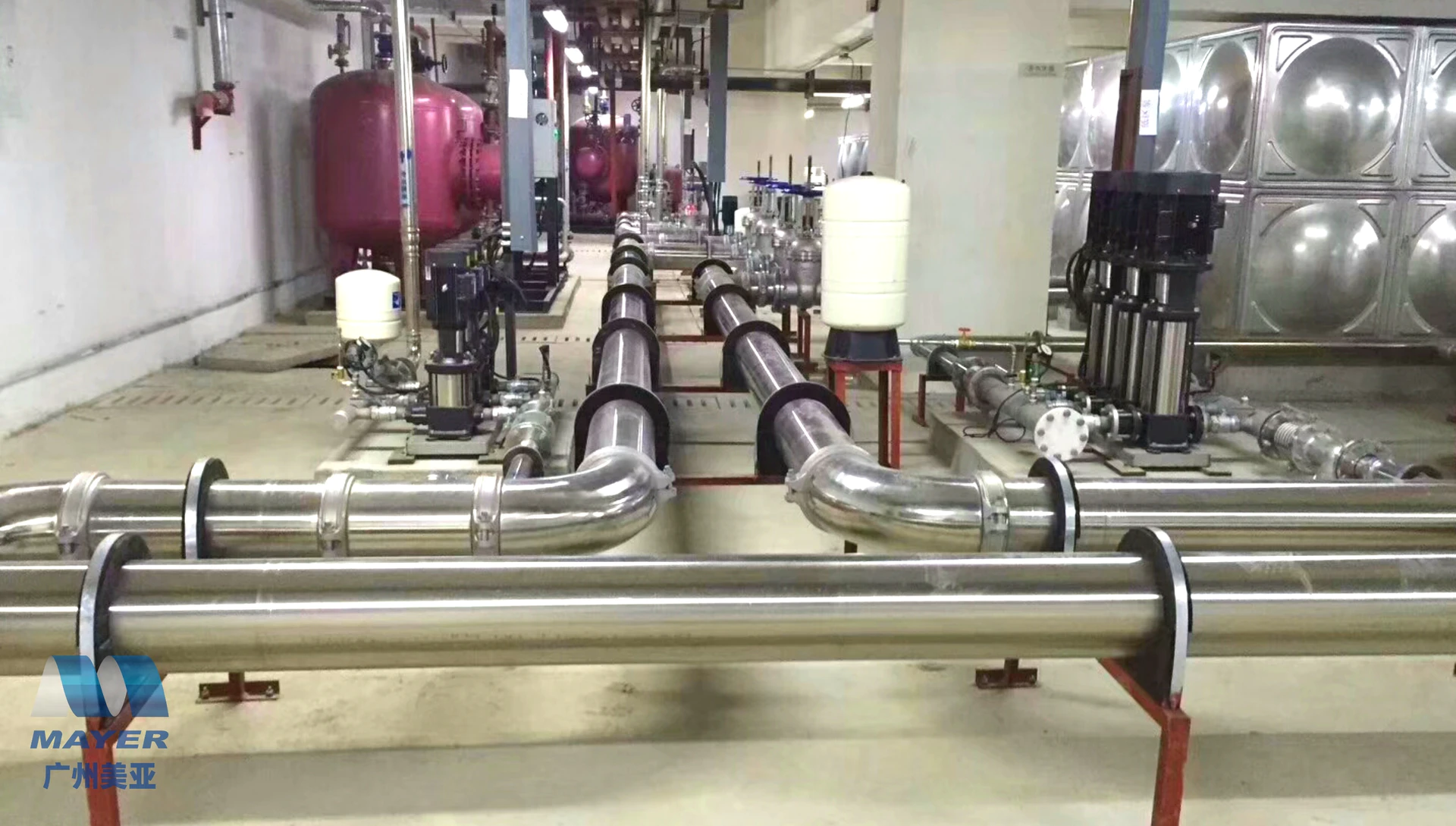 High quality no leakage risk stainless steel pipe and press tee fitting application on pine connection