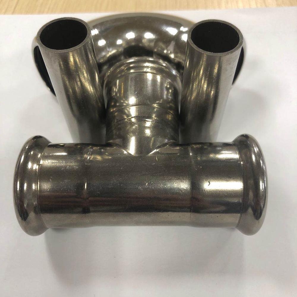 factory direct sales stainless steel tee fitting for pipe connection