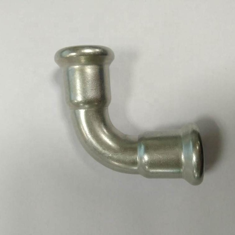 factory direct sales 45 elbow stainless steel press pipe fitting application on sanitary care