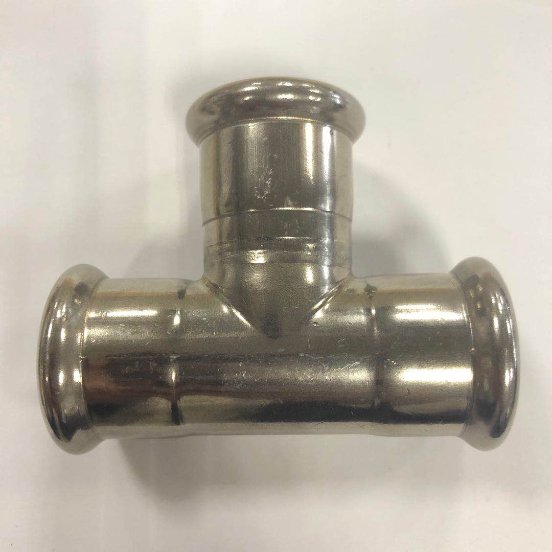 factory direct sales stainless steel tee fitting for pipe connection