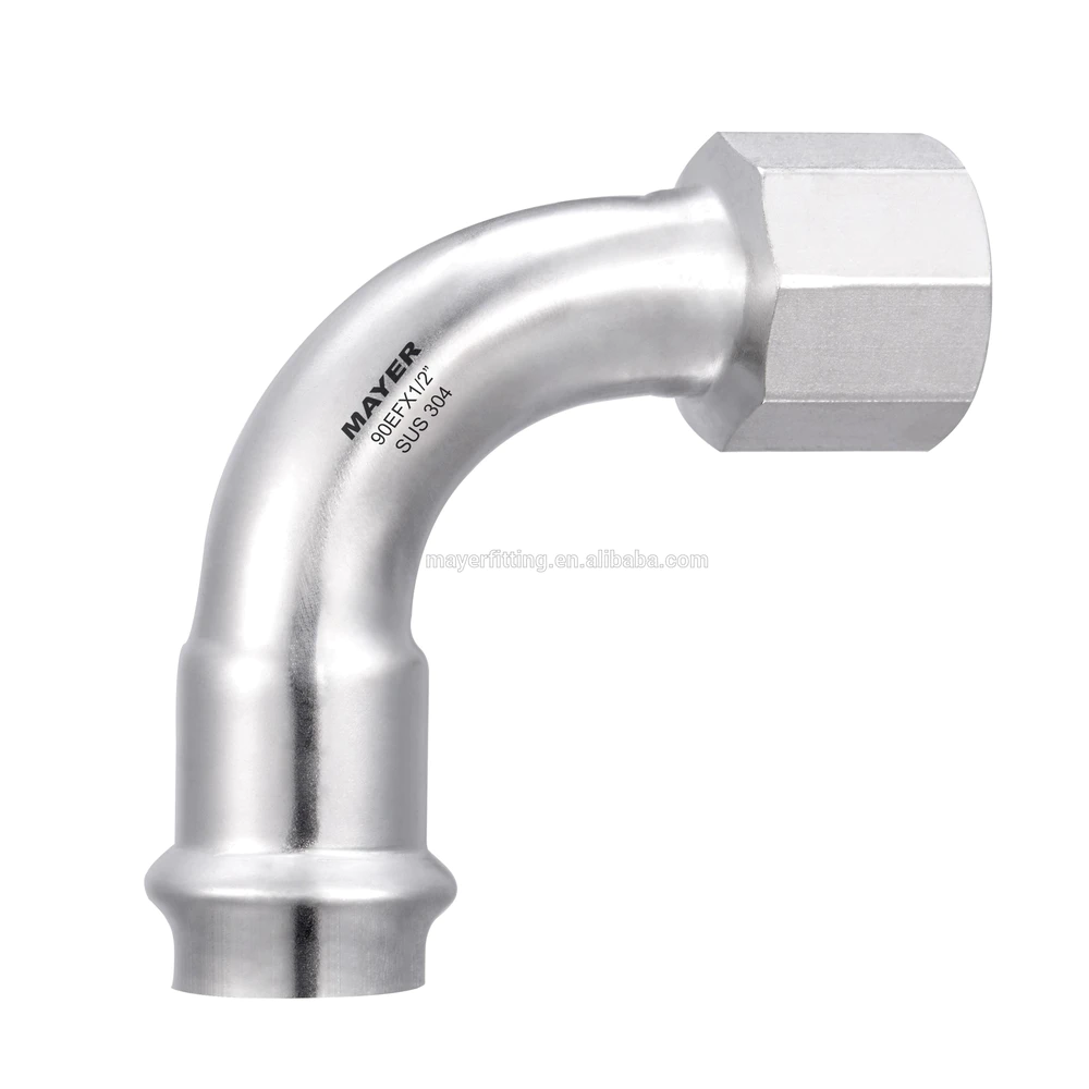 25 years of professional production of health grade stainless steel pipe fittings90 degrees elbow
