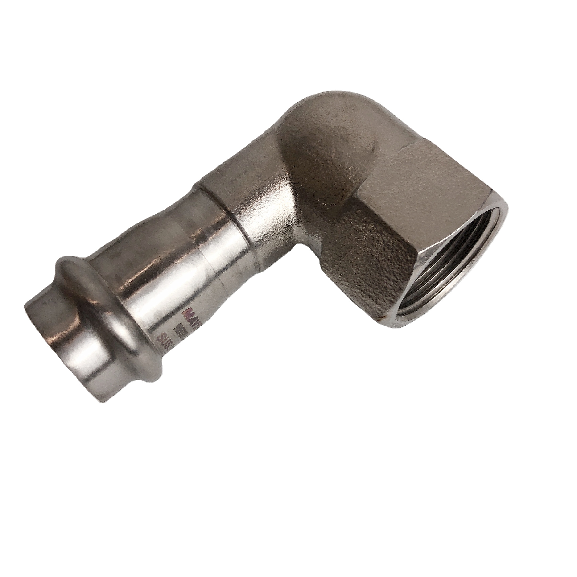 Factory Supply 90 elbow with Wall Plate Bathroom Fitting 316L