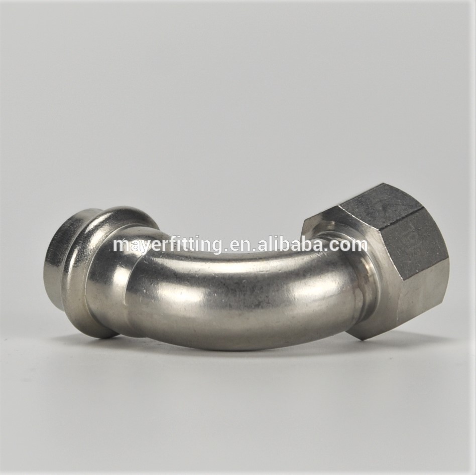 25 years of professional production of health grade stainless steel pipe fittings90 degrees elbow