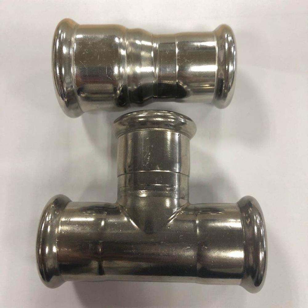 factory direct sales stainless steel tee fitting for pipe connection