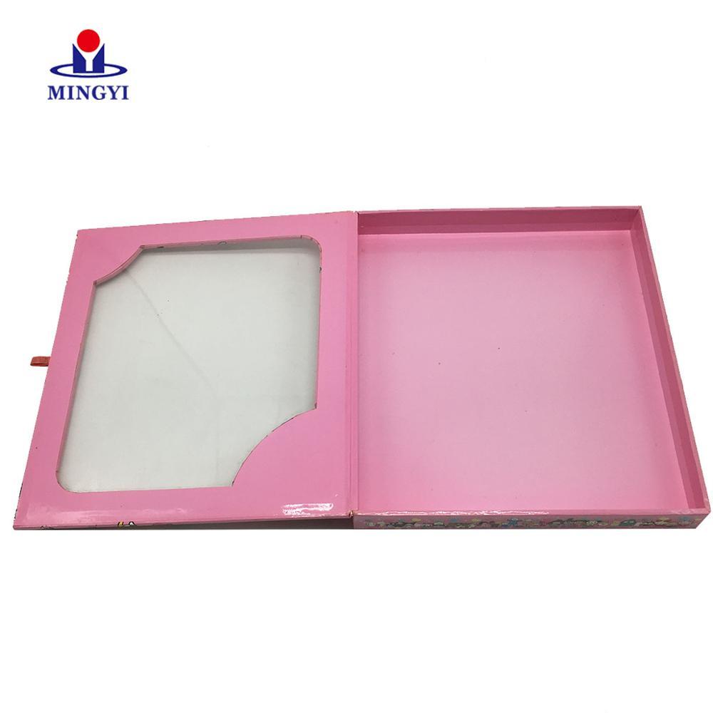 Kraft Paper Gift Flower Drawer Suitcase with Handle Brown Boxes Jewelry Shipping Pink Luxury Cardboard Packing Box
