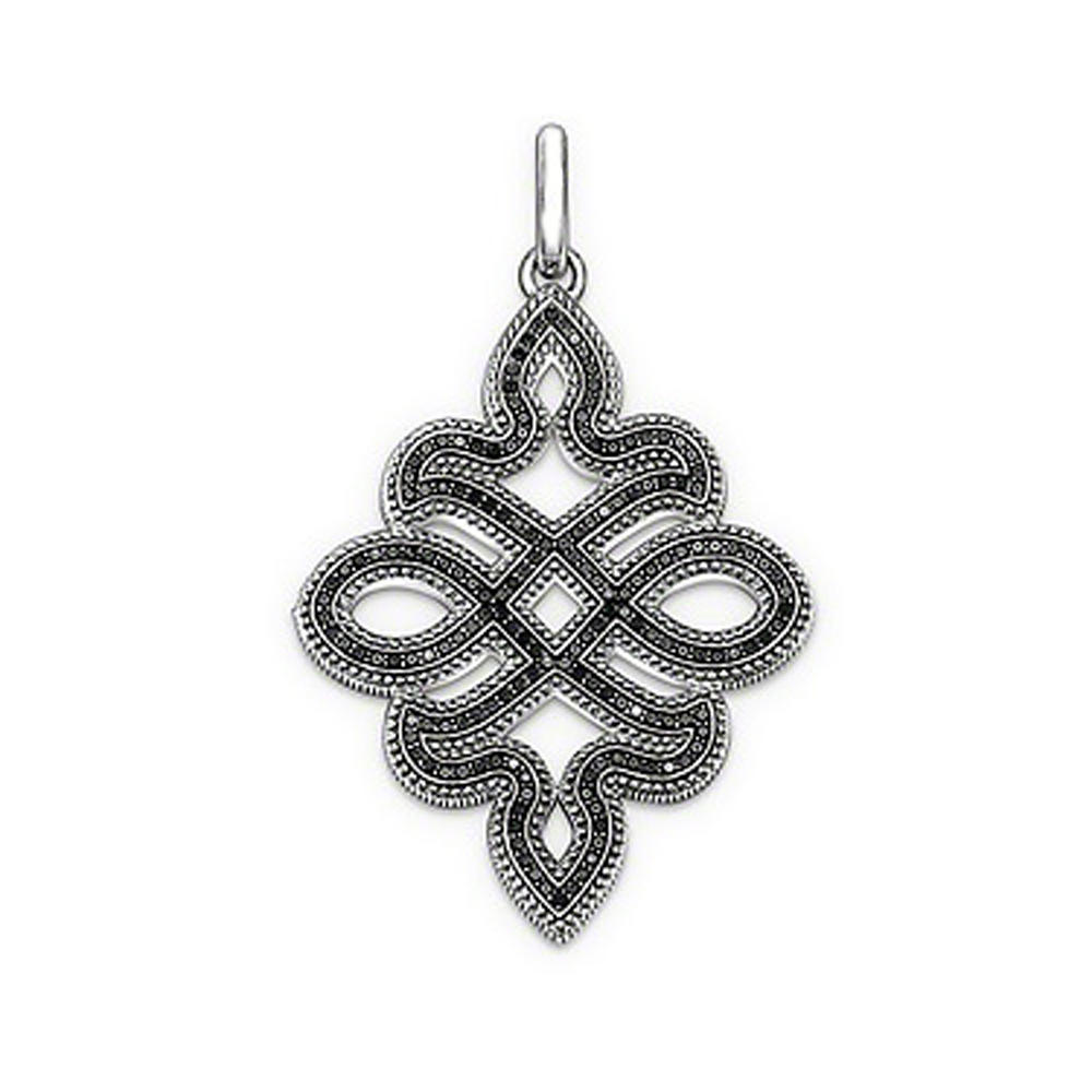 product-BEYALY-Tibetan Designer 3D Buddhist 925 silver Eternal Love Knot Necklace-img-2
