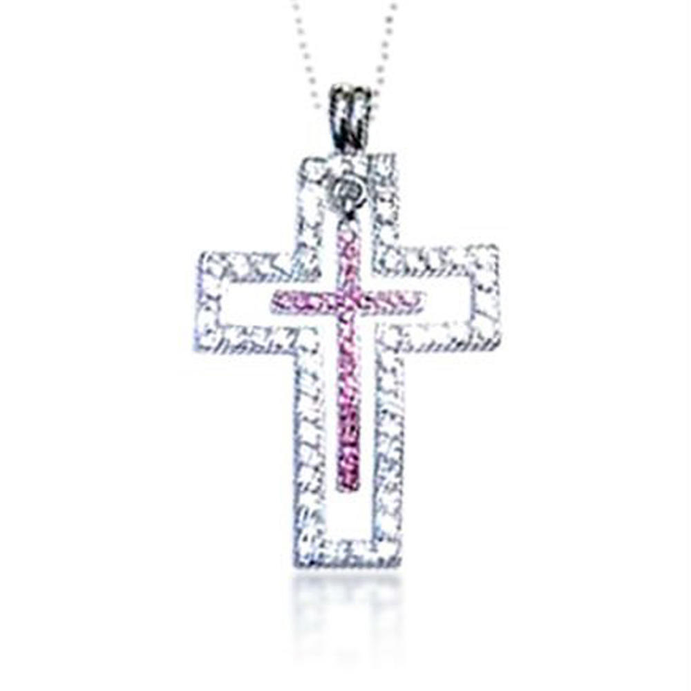 Cheap wholesale cz silver cross christian jewelry