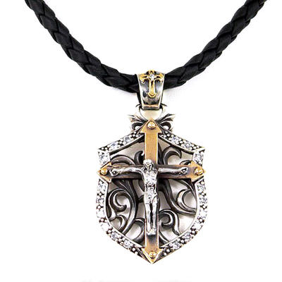 Unique china stainless steel whole sale christian cross