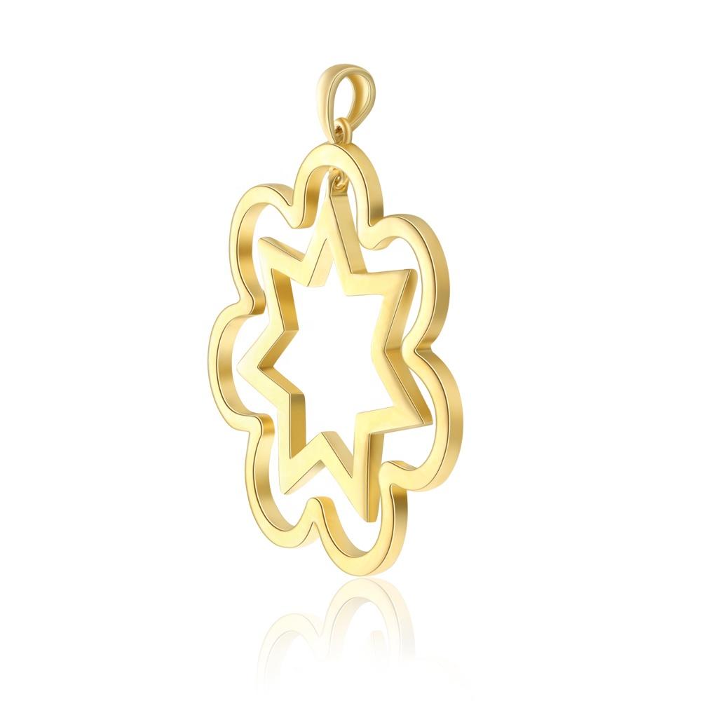 product-Gold Sun Shape Design Silver Manly Necklace Pendant-BEYALY-img-3