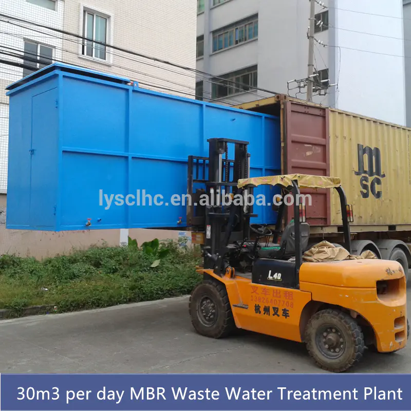 10 30 50 500 ton per day MBR package sewage treatment plant for Domestic removal of COD,BOD5
