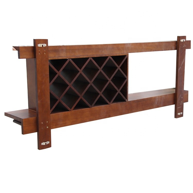 Antique furniture wood wine rack