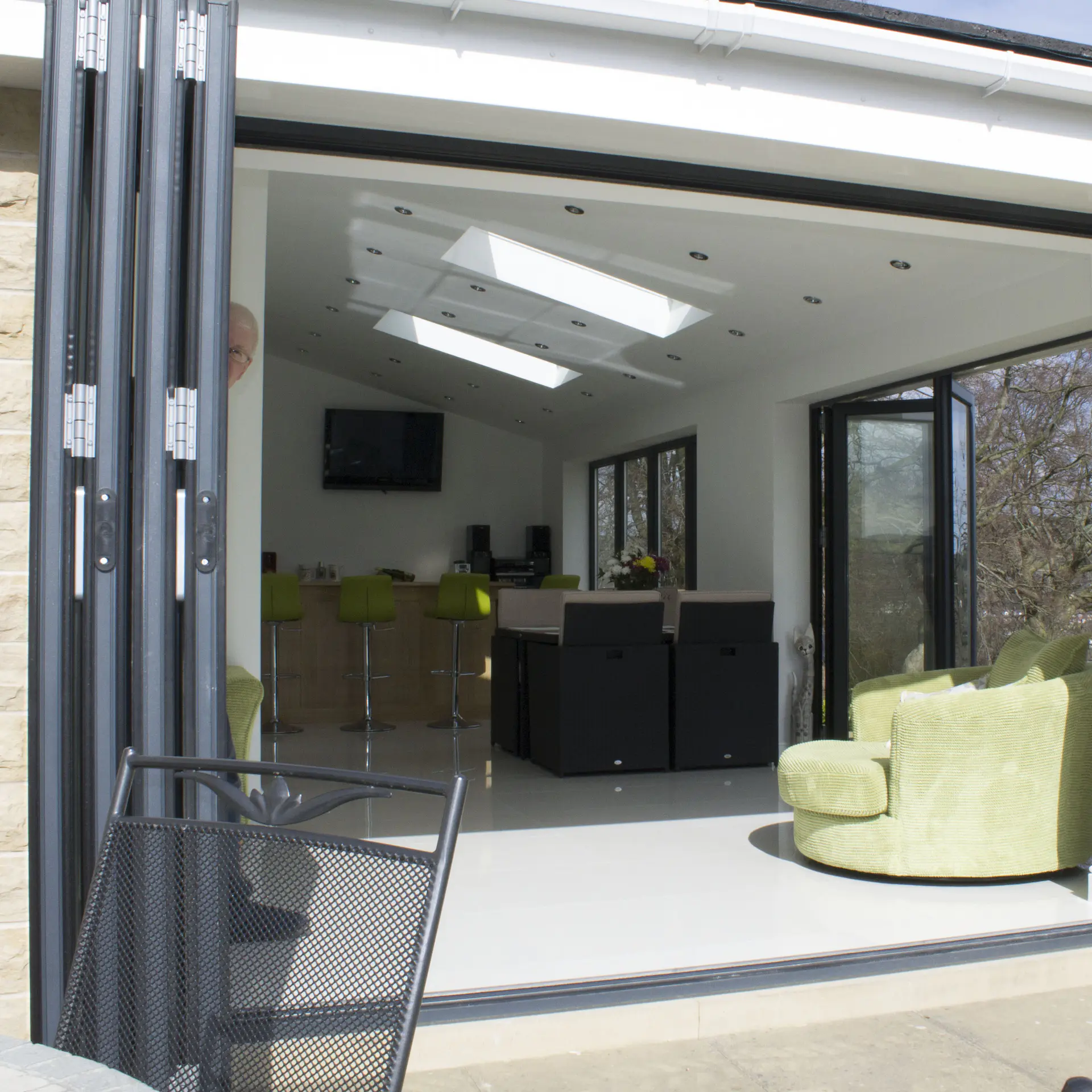 Excellent Quality High Performance Aluminum Folding Door for house or villa
