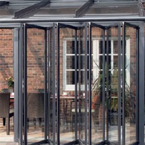 Aluminum temperedglass interior aluminum folding glass patio doors