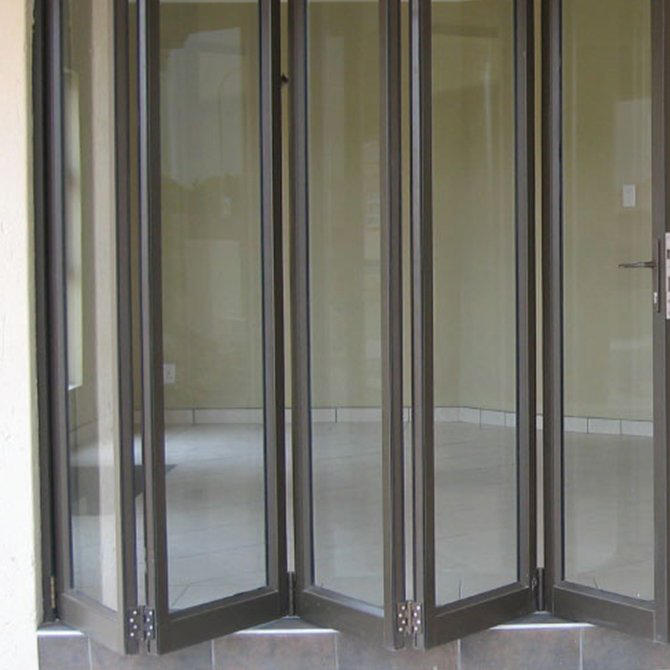 Soundproof Thermal Insulation High Performance Aluminum Folding Doors