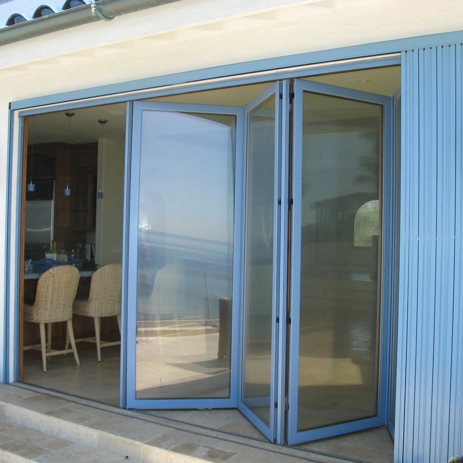 Thermally Broken Excellent Quality Double Layer Aluminum Folding Door