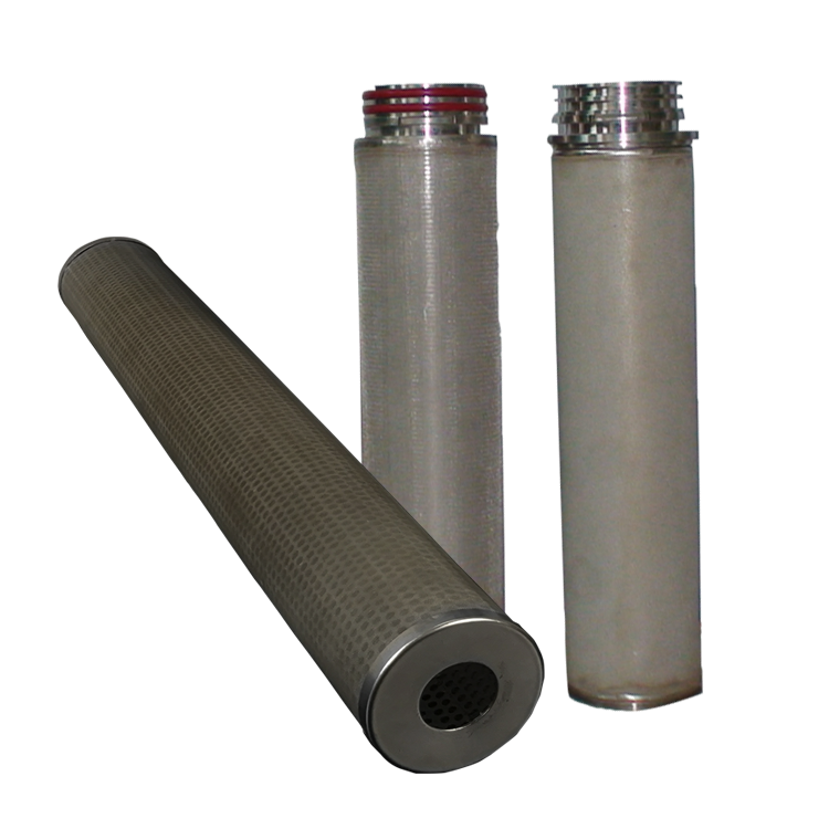 Replacement 1 ~ 100 microns sintered powder filter stainless steel 304 316L ss filter cartridge for fuel oil treatment plant
