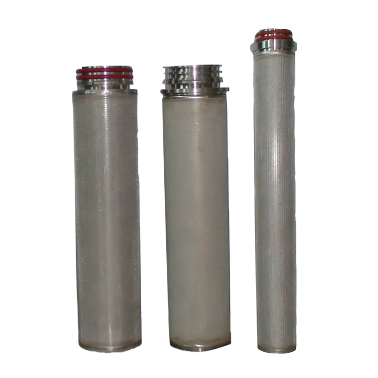 Replacement 1 ~ 100 microns sintered powder filter stainless steel 304 316L ss filter cartridge for fuel oil treatment plant