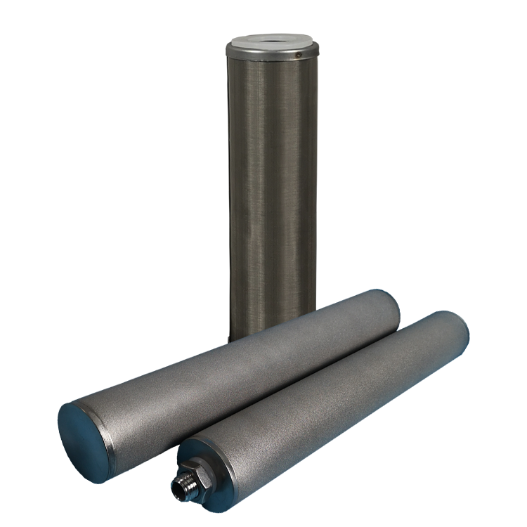Stainless steel 304 316L powder filter 0.2 1 microns sintered porous metal filter tube for industrial oil filter equipment