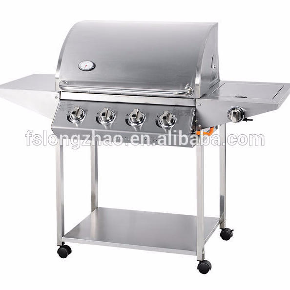 Simple SUS201 4burner and 1side burner Barbecue Gas Grill A104S