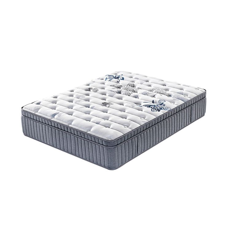 Euro queen king size compress pocket spring foam bed mattress for hotel price