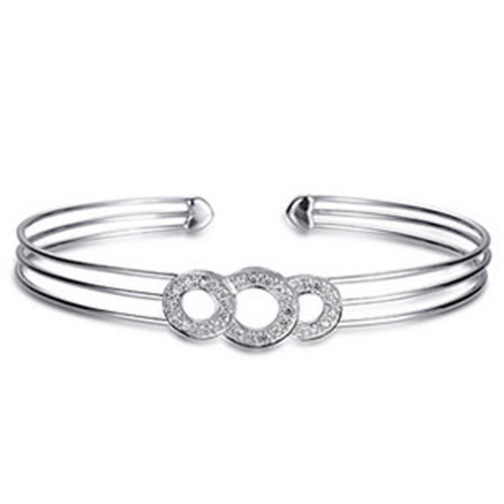product-BEYALY-Magnificent Multi CZ Silver Jewelry Grandmother Charm Bracelet-img-2