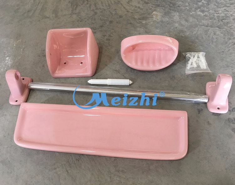 China hight quality color ceramic bathroom accessory set