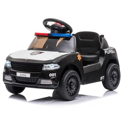 2020 electric cars for kids to drive ride on police car with push bar