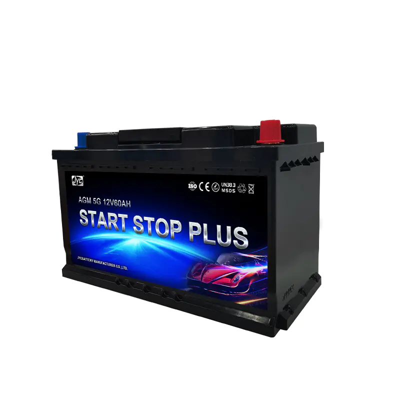 High Quality Factory direct sales GEL lead acid 12V 60Ah Start and stop agm car batteries for engine start stop