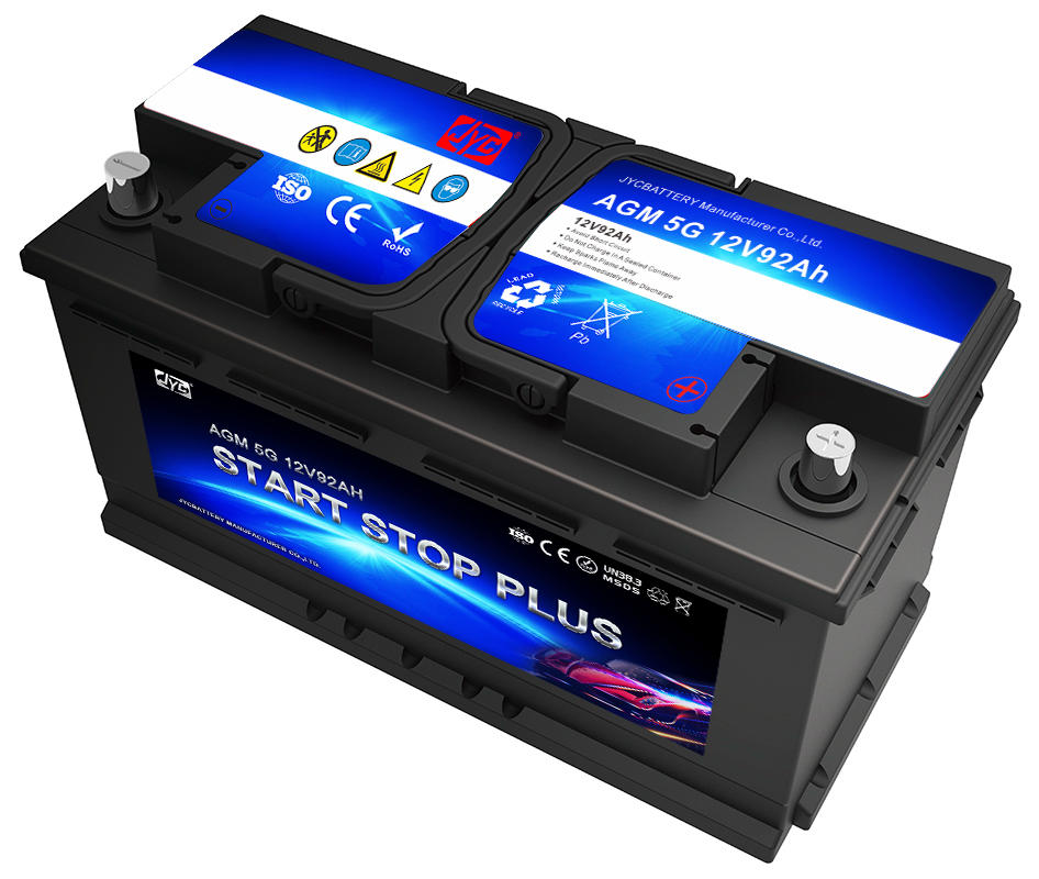 High QualityStart Stop Battery 12V 92ah Car Battery AGM AUTO Deep Cycle Rechargeable Battery