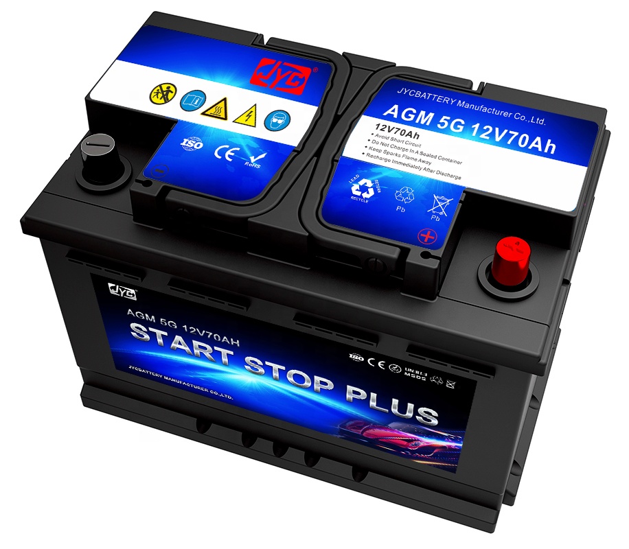 High Quality 12V 70Ah AGM Lead Acid Car Battery Auto Power Start Stop Car  Battery-MERITSUN