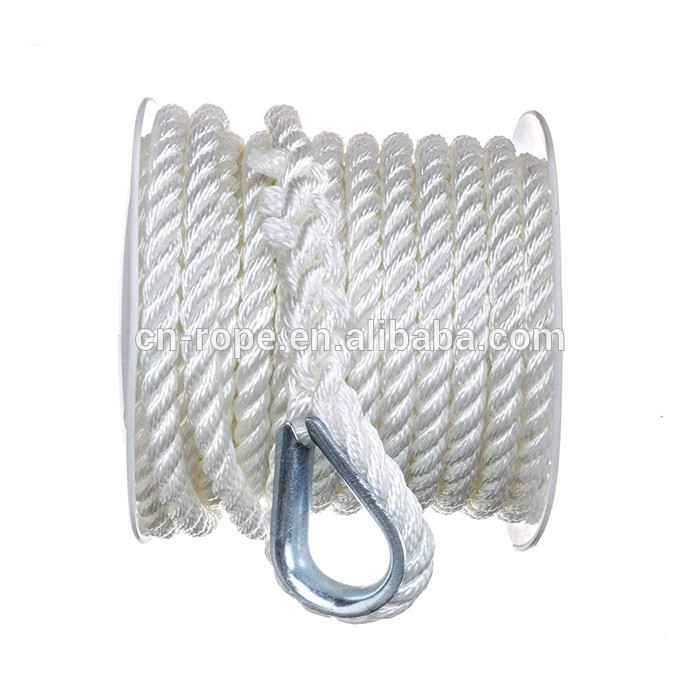 Black Polyester Rope Twisted 3 strand (5 sizes) – Boat NZ