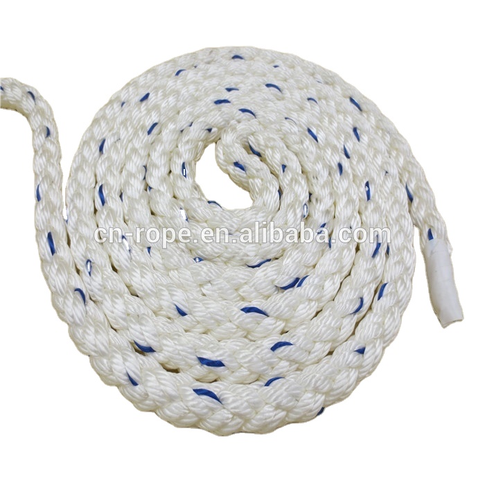 3-Strand Twisted White Polypropylene Rope