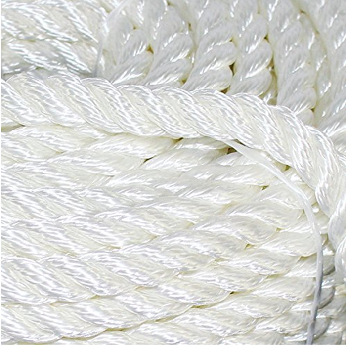 Top quality Thick diameter Nylon/ Polyester 3 strand twistedmarine