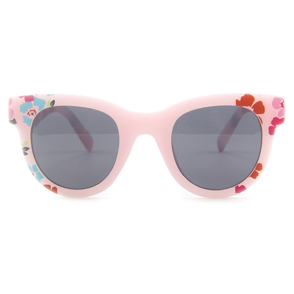 EUGENIA New Arrival Factory Wholesale Pink Sun Glasses Girl Cute Flower Kids Sunglasses