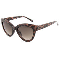 EUGENIA Large Frame Big Cat Eye Brown Tortoise Stylish Italy Design Sunglasses