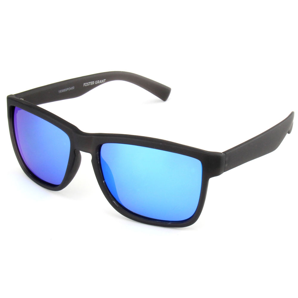EUGENIA China Factory Classic Black Frame Blue Mirror Coating Unisex Sunglasses