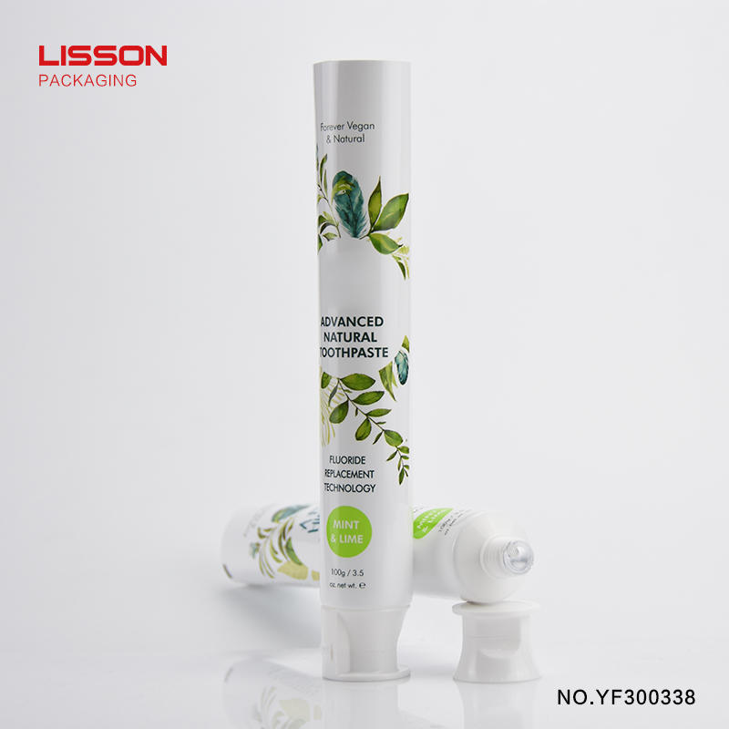 lovely ABL colorful laminated collapsible plastic toothpaste tube packaging