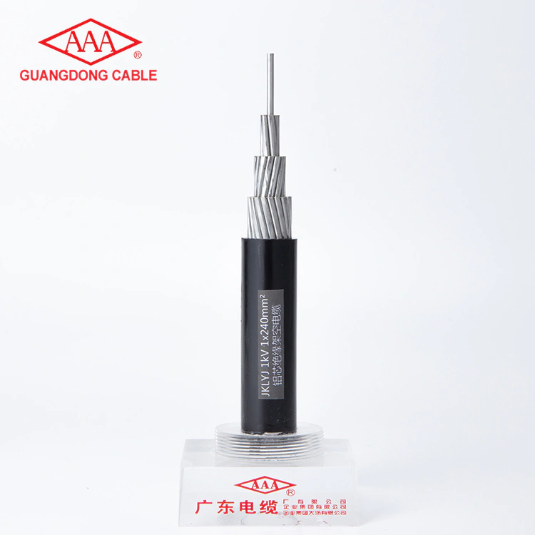 1 Core 240mm2 1 KV Aluminum Conductor XLPE Insulated aerial Cable