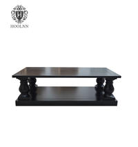 HL290B Antique Black Birch Flat Pack Luxury Wine Bar Table/Wood Table Bar
