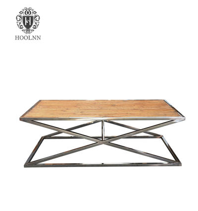 Vintage Stainless Steel Coffee Table HL168