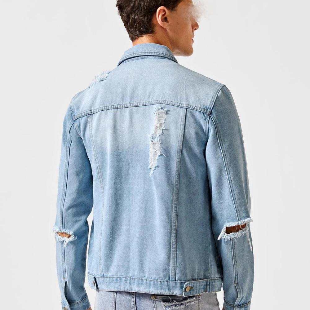 Factory high quality Fashion tops denim custom jackets classic jean jacket men