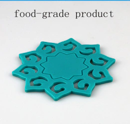 Rubber Fashion Flower Food Grade Silicone Coaster